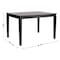 Flash Furniture Henry 47in. Solid Wood Dining Table, Heavy Duty Rectangle Wood Table for 4, Black Matte Finish KER-T-217-BLK-47-GG - alternate 4